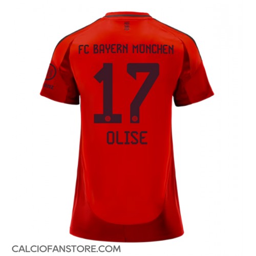 Maglia Calcio Bayern Munich Michael Olise #17 Prima Divisa Donna 2024-25 Manica Corta